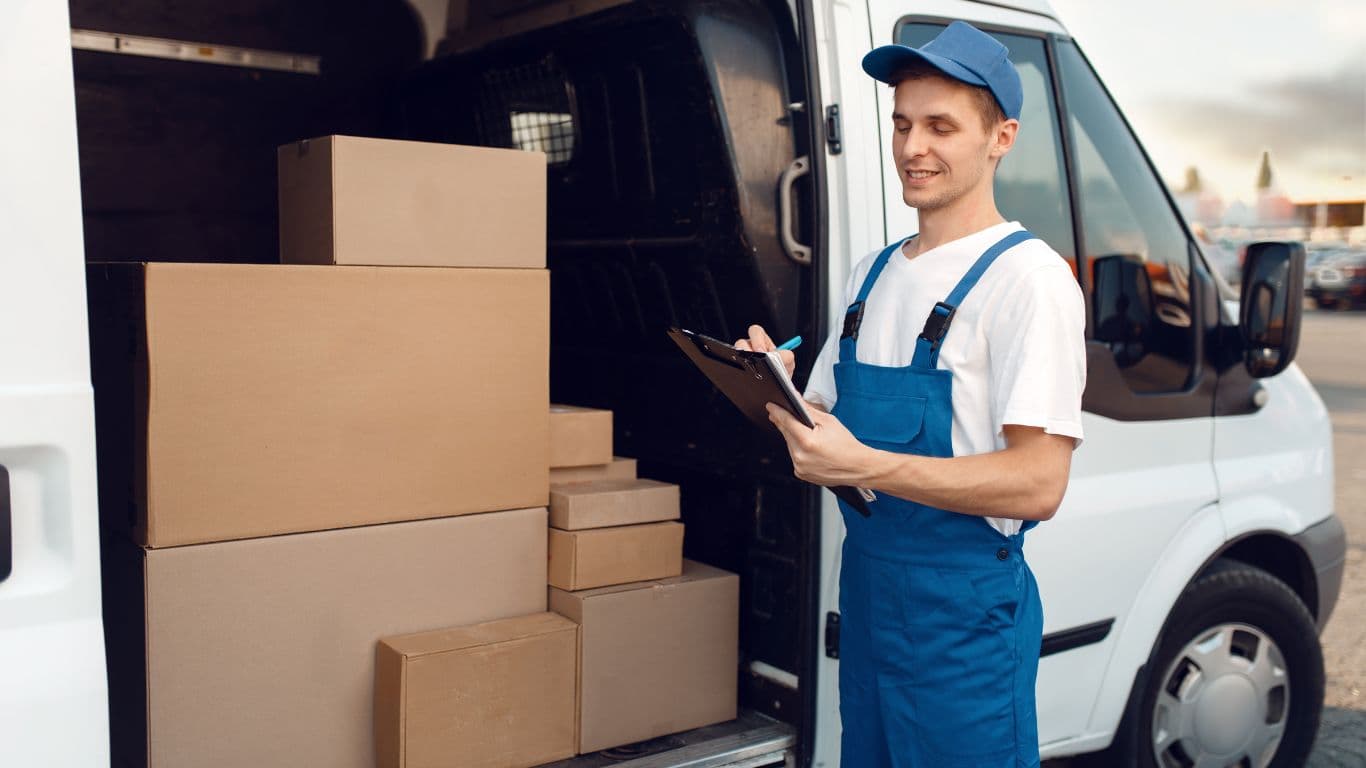 Delivery Man & Car